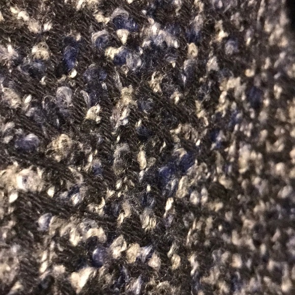 Free People Dark Gray and Blue Pleated Blazer - Picture 2 of 5